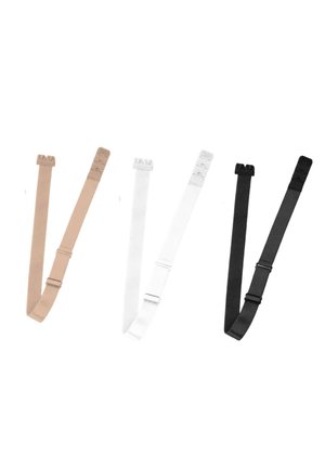 3-PACK LOW BACK STRAPS 2-HOOKS - Altri accessori - beige, black & white