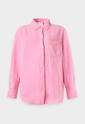 GAP, GAUZE BIG SHIRT - Blusa - may pink