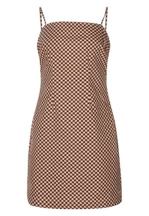 CARREAUX AJUSTÉE - Robe de jour - rouge