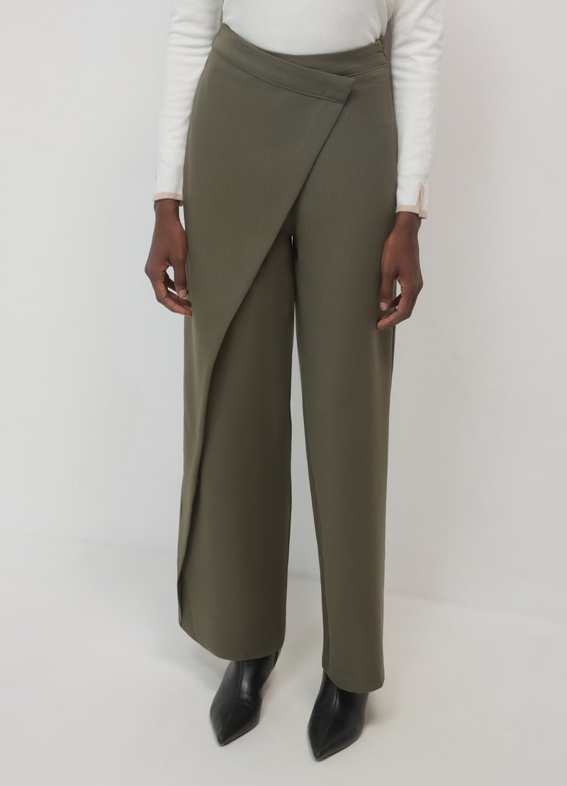 Calliope Pantalon classique - verde militare scuro