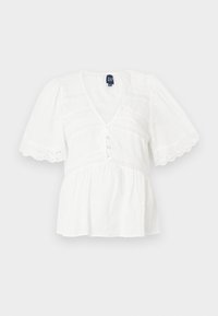 FLUTTER EYELET FASHION SHIRT - Pusero - new off white