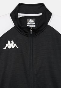 Kappa LENNO UNISEX - Sweater met rits - black/white