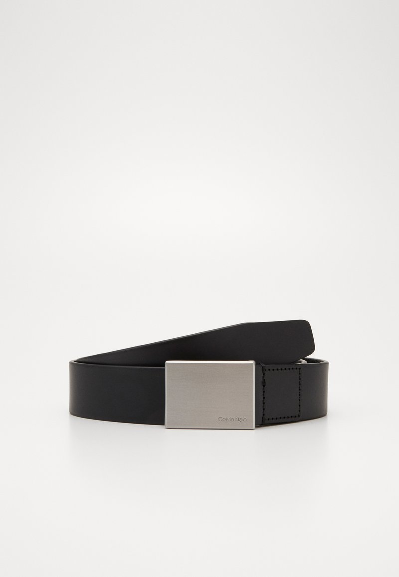 Calvin Klein - FORMAL PLAQUE BELT - Pásek - black, Zvětšit