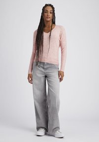 BZB COL V UNI - Pullover - rose pâle