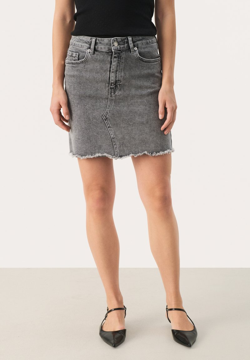 Part Two JENICE - Minisukňa - grey denim
