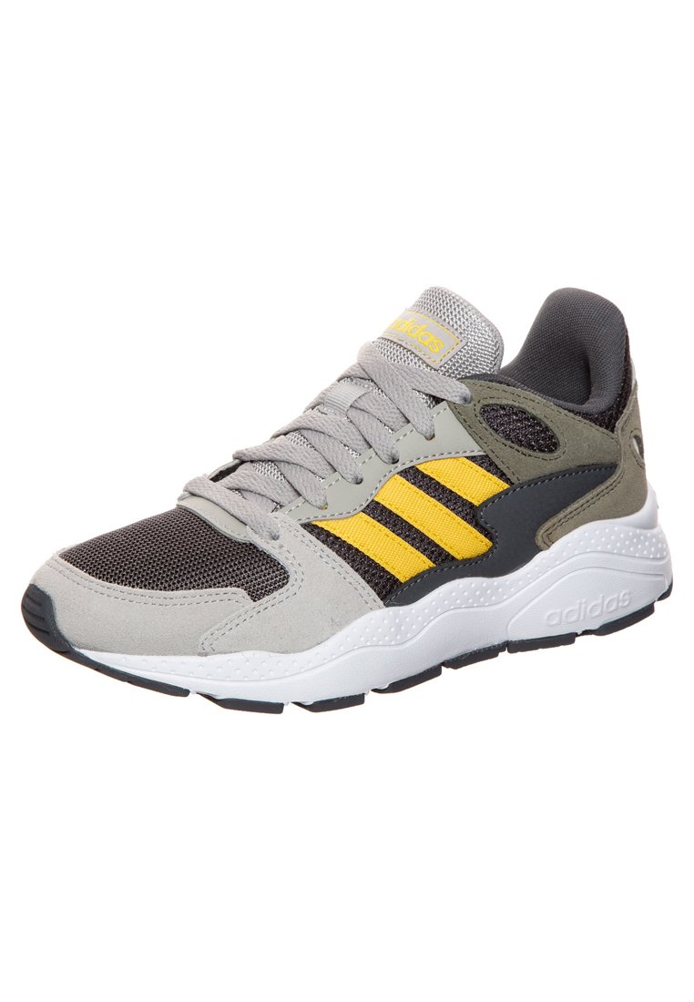 adidas Performance ADIDAS PERFORMANCE CRAZYCHAOS SNEAKER KINDER -  Hardloopschoenen neutraal - metallic grey/yellow/legacy green/Grijs -  Zalando.be