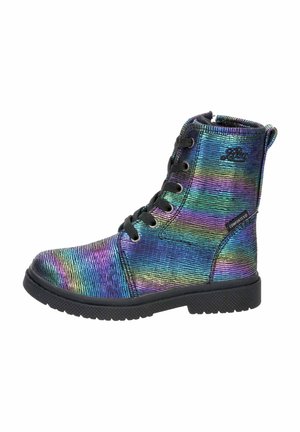 Lace-up ankle boots - schwarz bunt