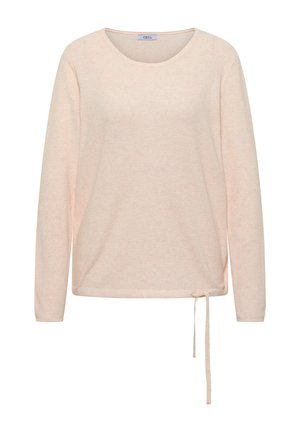 Cecil, PULLOVER MIT RUNDHALS UND STRUKTUR - Strickpullover - oat milk beige melange