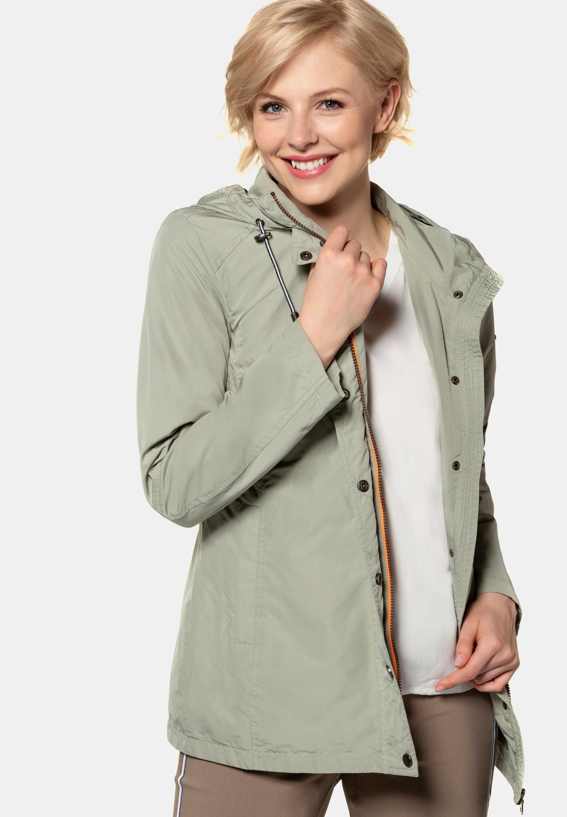 GINA LAURA GINA LAURA DAMEN JACKE, KAPUZE ABNEHMBAR, LEICHTE QUALITÄT 72095 - Outdoorjacke - salbei/grün