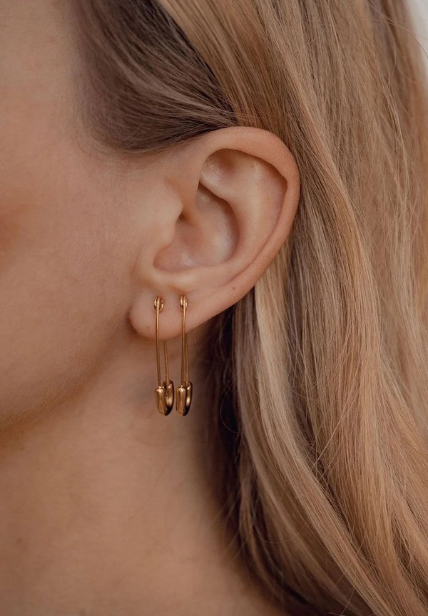 SAFETY PIN  - Ohrringe - goldfarben