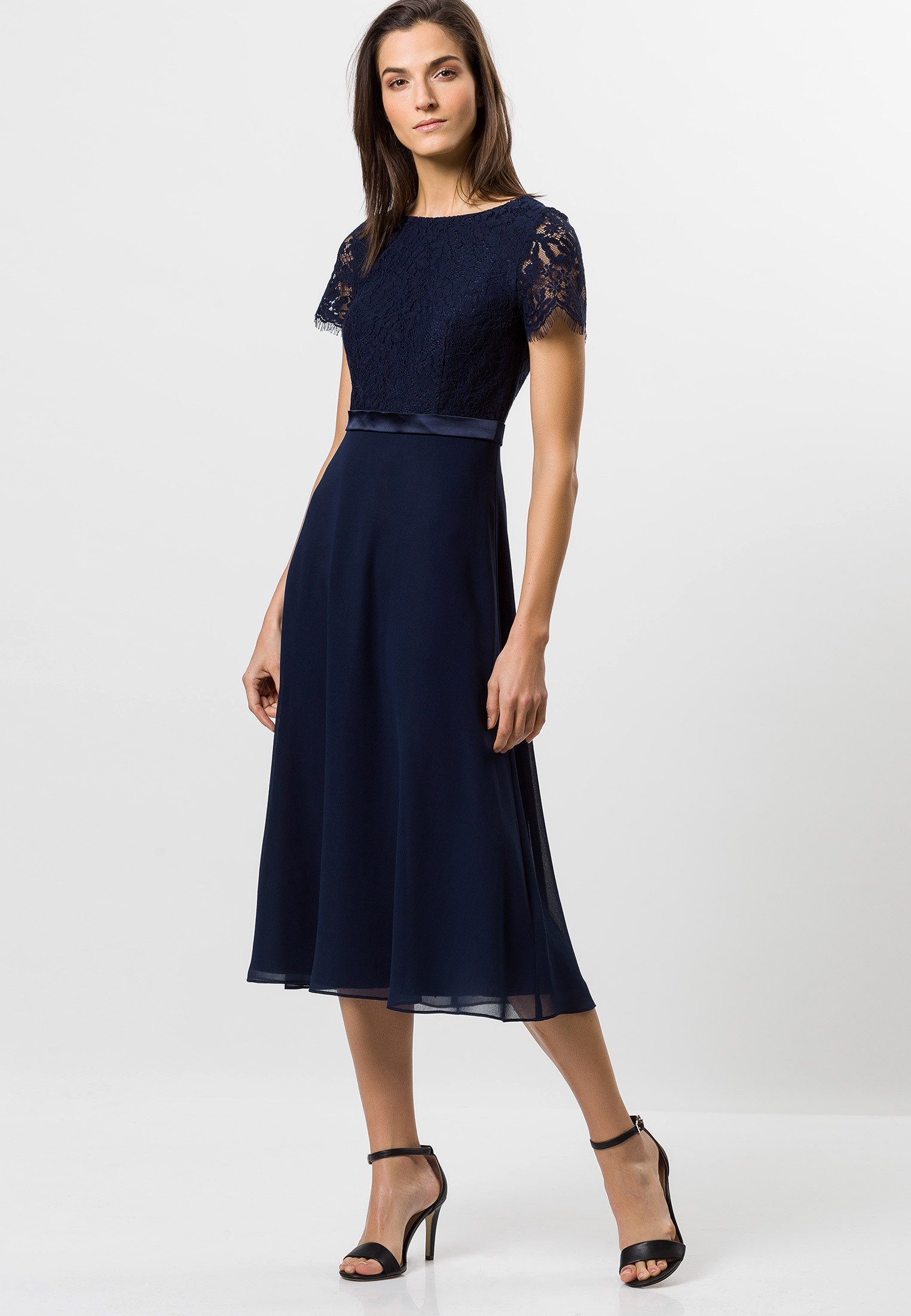 MIT SPITZE - Cocktailkleid/festliches Kleid - moonlight blue