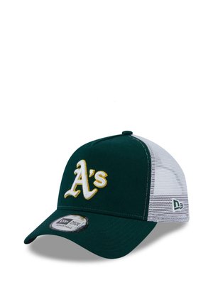 OAKLAND ATHLETICS MLB TEAM SCRIPT A-FRAME ADJUSTABLE TRUCKER - Cap - weiss