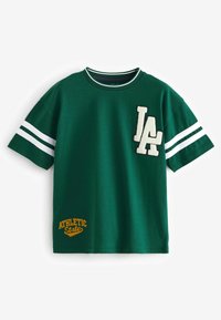 Next SHORT SLEEVE GRAPHIC 3 PACK STANDARD - T-shirt med print - berry navy green varsity