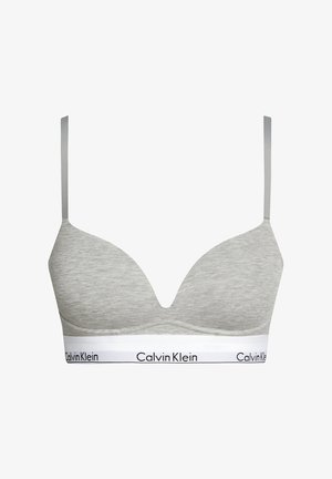 PLUNGE - Push-up bra - grey heather