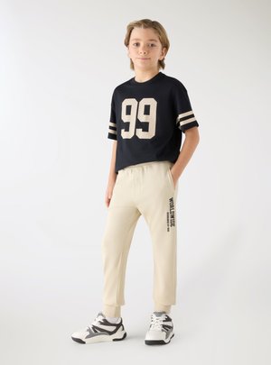 Terranova, CON STAMPA LATERALE - Pantaloni sportivi - bianco perla