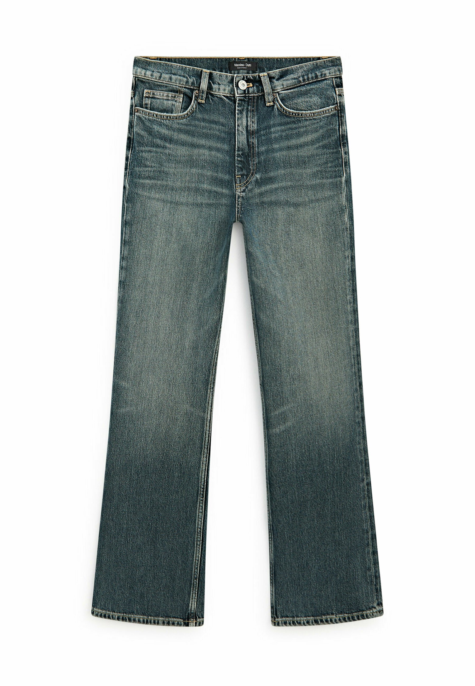 Massimo Dutti HIGH-WAIST BOOT-CUT - Straight leg jeans