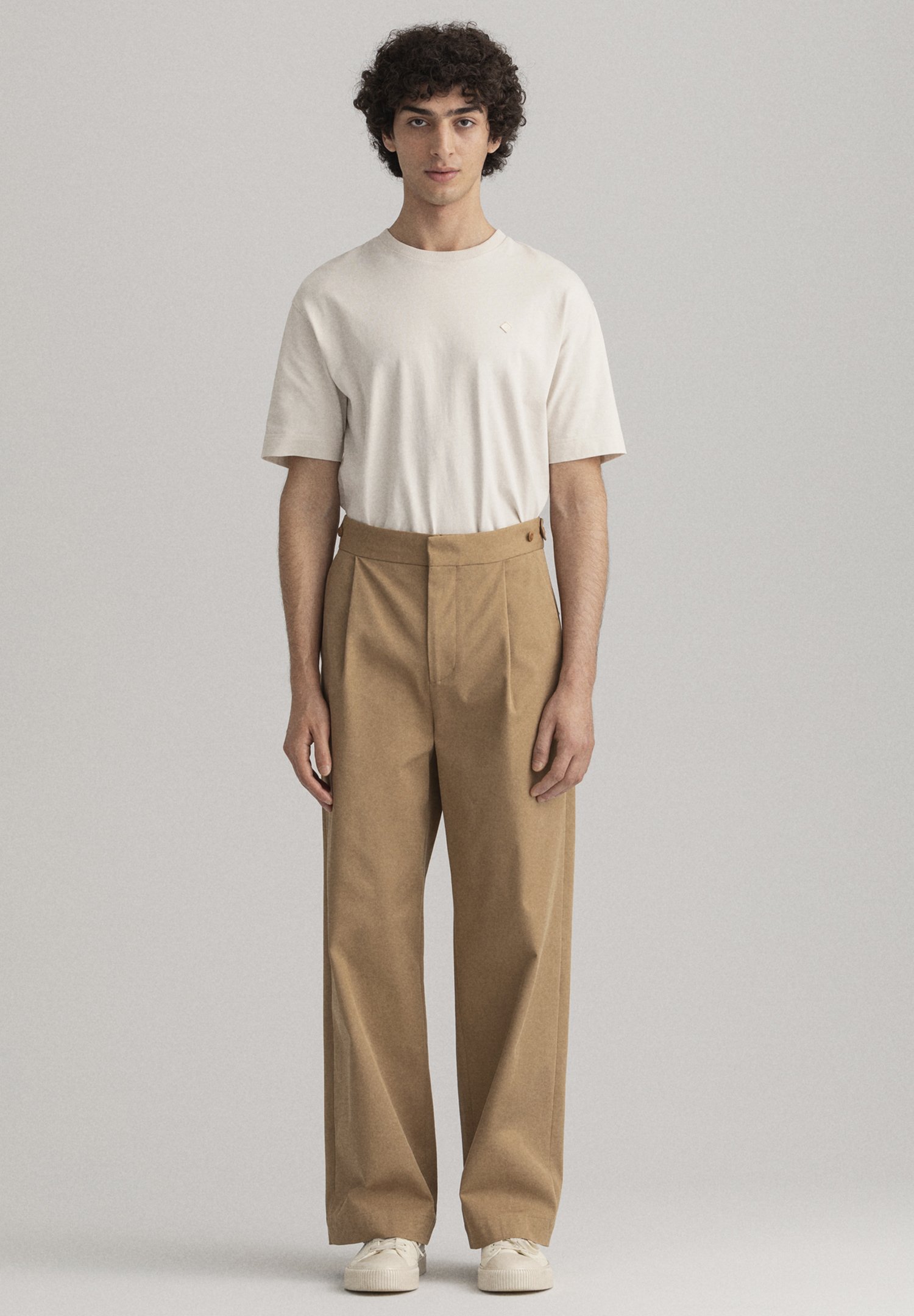 GANT TWILL - Trousers - cavalry beige 
