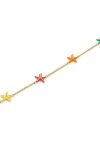 Singularu Starfish Enamel Colors - Collar - gold-coloured