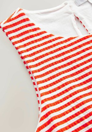 Next REGULAR FIT SLEEVELESS BUBBLE HEM  - Bluză - red white stripe