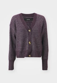 VMVARNAMEILANI VNECK CARDIGAN - Cardigan - plum perfect melange