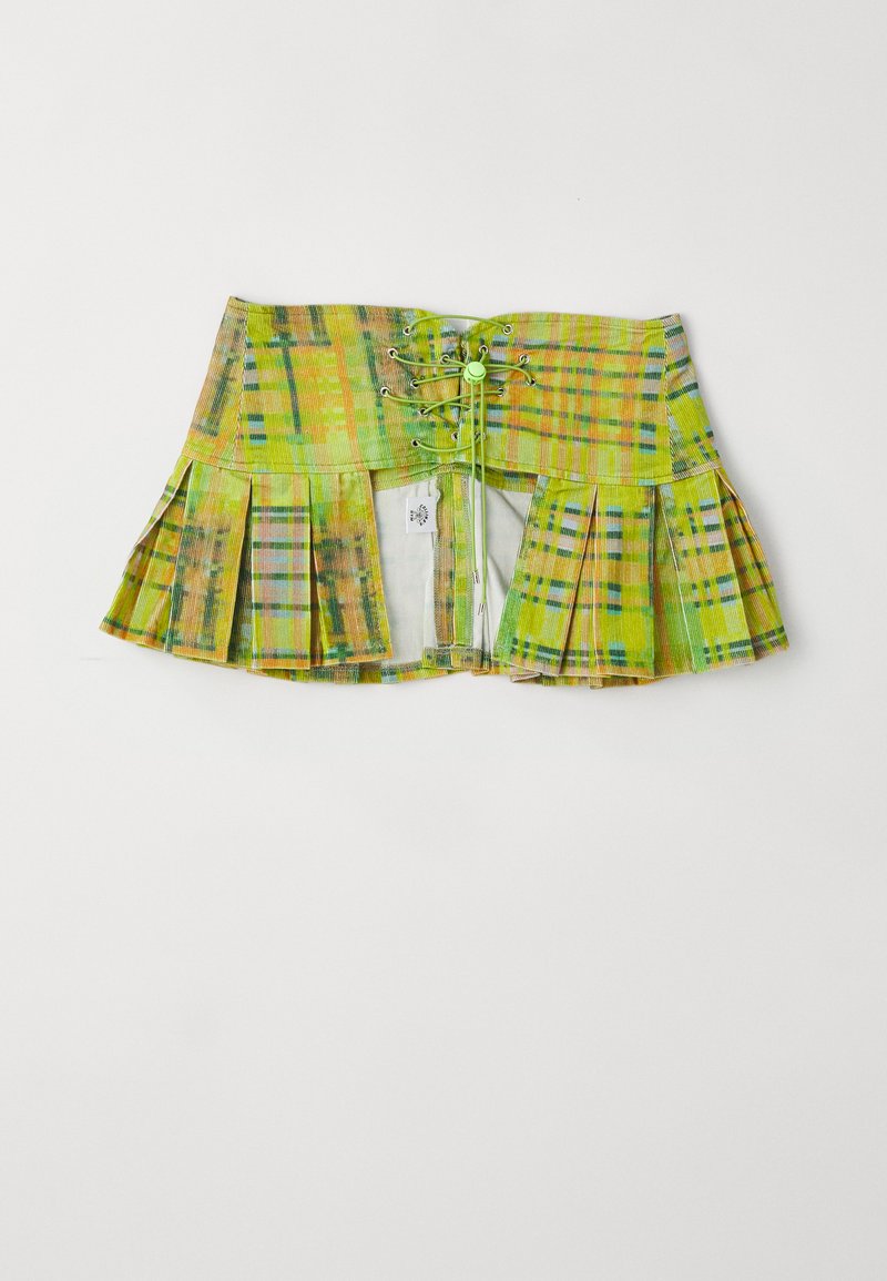 Collina Strada - BUNGEE BELT - Taillengürtel - lime plaid, Vergrößern