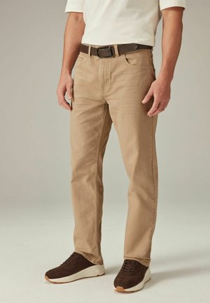 Next BELTED WITH STRETCH - Jeans Straight Leg - light tan