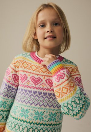 Little Bird REGULAR FIT - PASTEL CHRISTMAS FAIRISLE PATTERN - Džemperis - multi