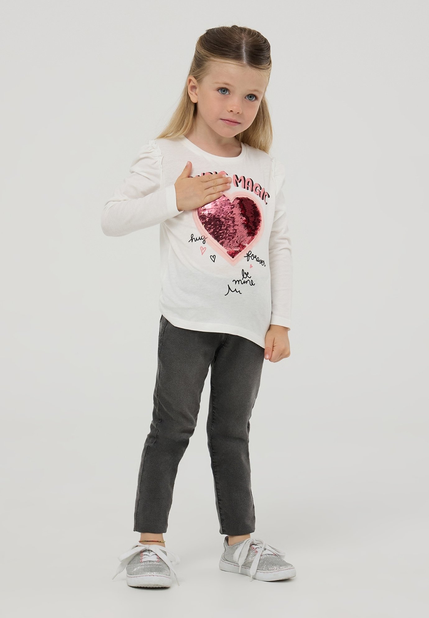 TERRANOVA Maglietta Bianca Bambino A Manica Lunga In Cotone, Confezione - 9