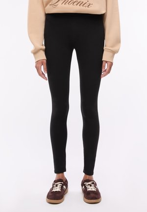 Terranova, LEGGINGS LUNGO TINTA UNITA - Leggings - nero