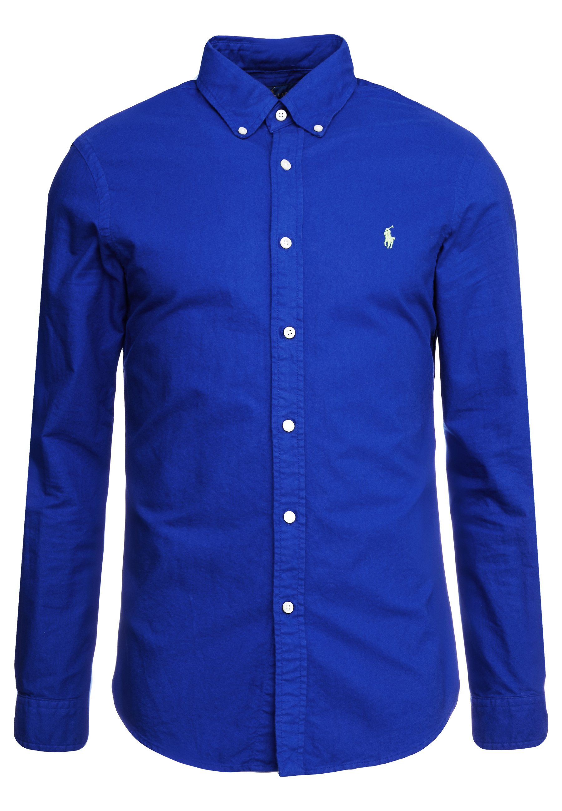 royal blue polo dress shirt