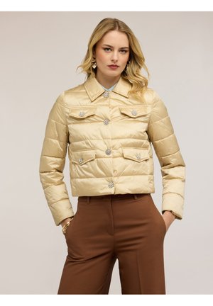 CON BOTTONI GIOIELLO - Overgangsjakke - beige