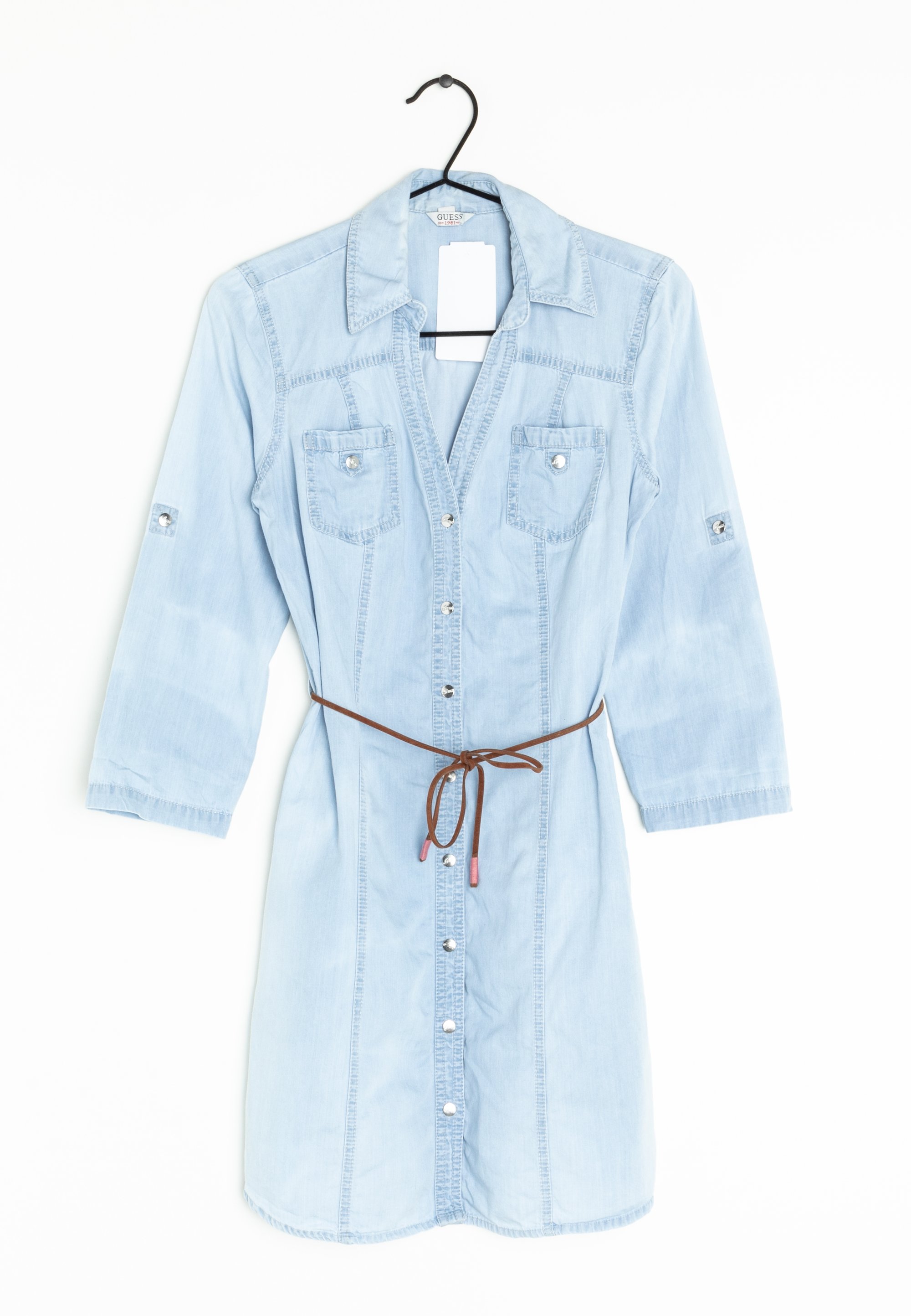 guess denim shirt dress GUESS Womens Kenia Denim Dress, Sadie Jean, Medium at Amazon Women's  Clothing store