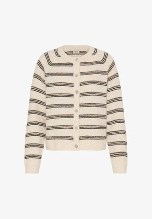 Fransa, FRKENDRA CAR 2 - Gilet - oatmeal stripe