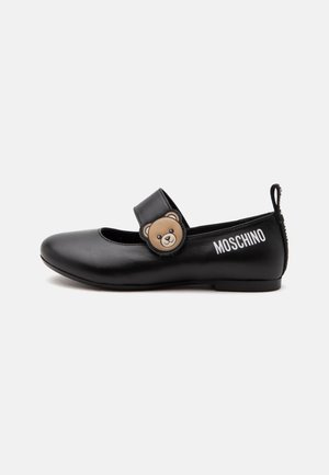 MOSCHINO, - Baleriny z zapięciem