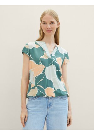 Blúz - abstract flower print