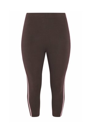 Yours Clothing, PLUS SIZE ACTIVE LEGGINGS - Legging (type pantalon) - chocolate