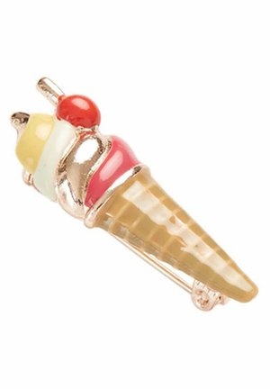 ENAMEL ICE - Brooch - gold coloured