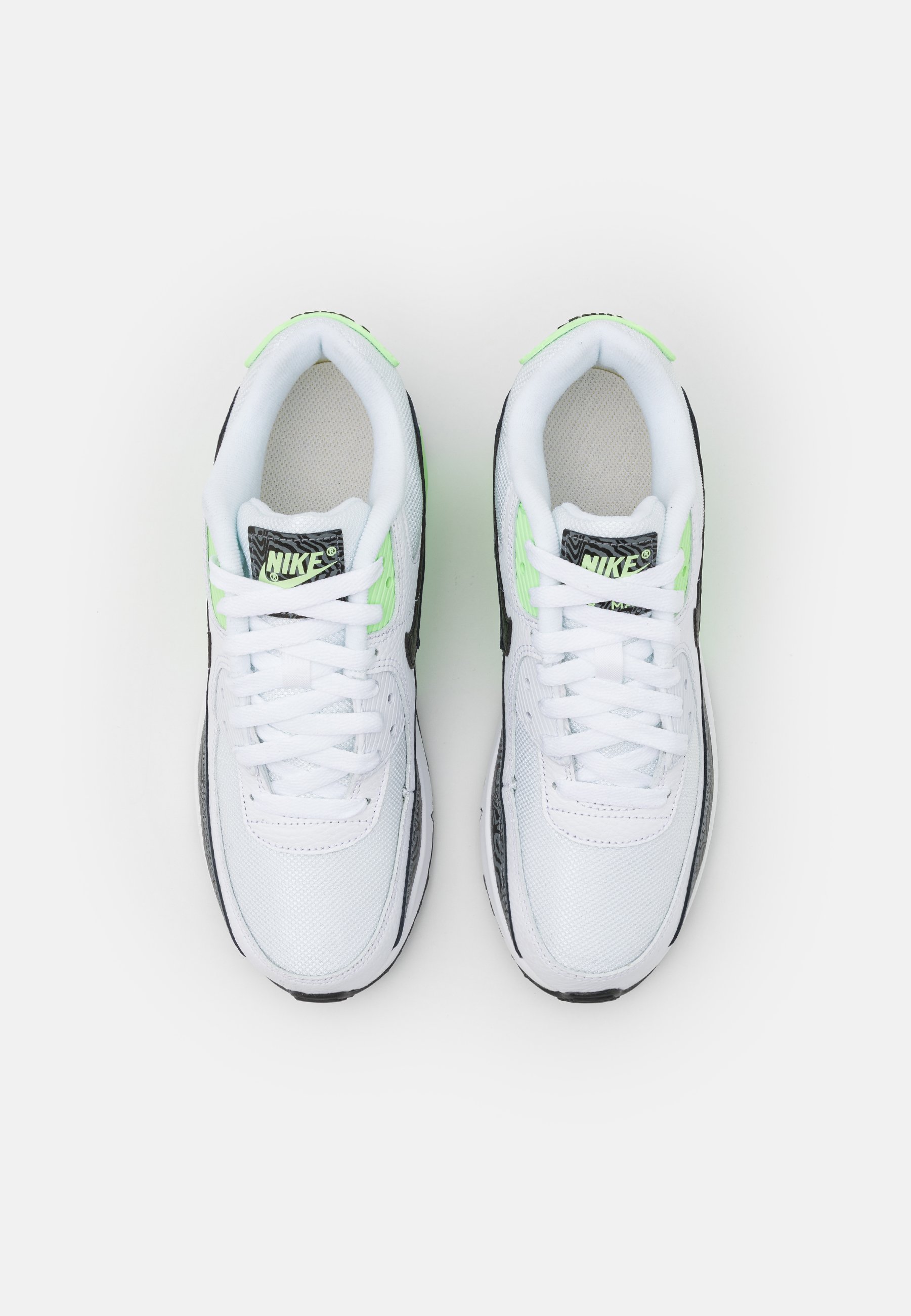 Nike Sportswear AIR MAX 90 UNISEX - Sneakers laag - white/black/vapor green/wit  - Zalando.nl