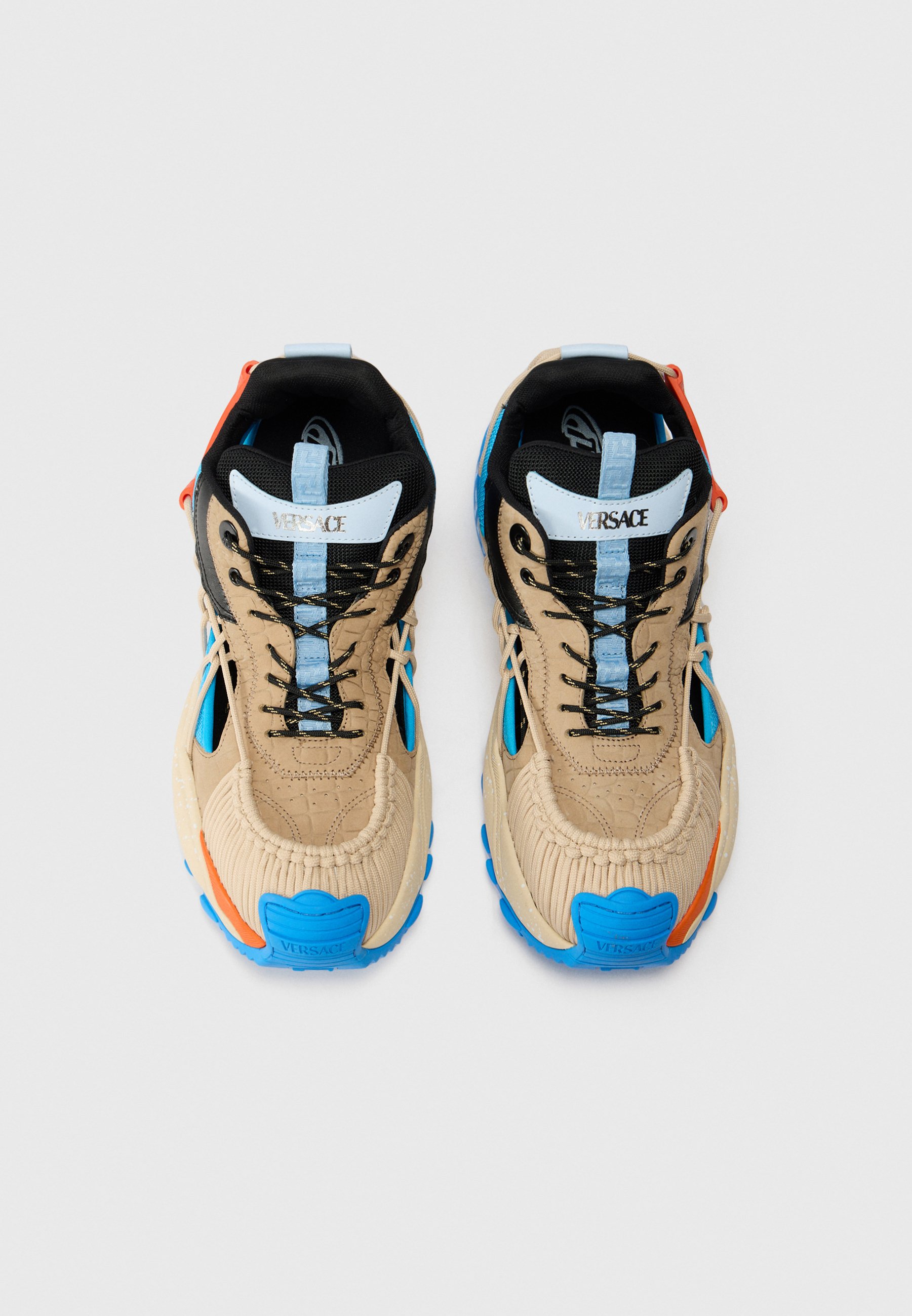 Versace Sneakers low - sand/black/blue hydrangea/ski diver/bej