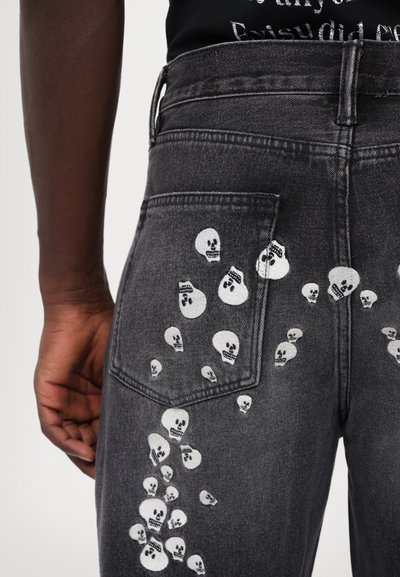 Evisu SKULL - Jeans a sigaretta - black