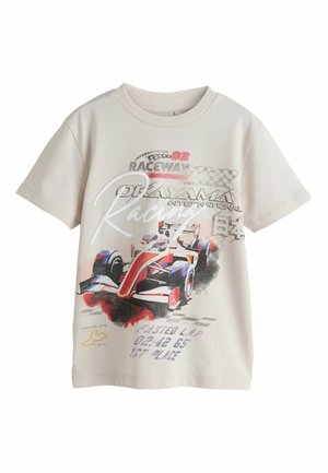 Next, SHORT SLEEVE GRAPHIC T-SHIRT  - REGULAR FIT - T-shirt print - stone racing car