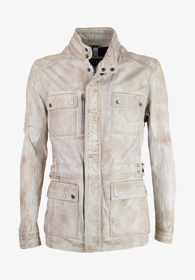 Beige Lederjacken Fur Herren Der Lassige Dauerbrenner Bei Zalando