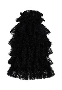 KARL STUDIO RUFFLE MESH TOP - Top - black