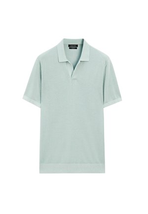 Massimo Dutti LIGHTWEIGHT V-NECK - Polo - evergreen