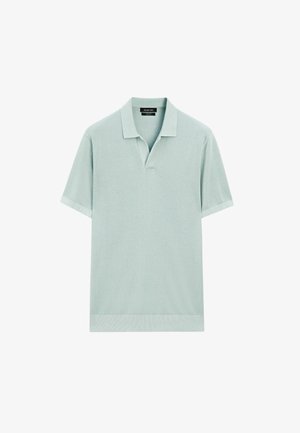 Massimo Dutti LIGHTWEIGHT V-NECK - Polo - evergreen