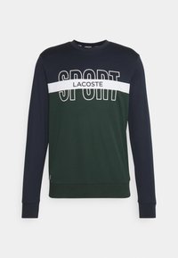 TENNIS - Melegítőfelső - bleu marine/blanc/vert