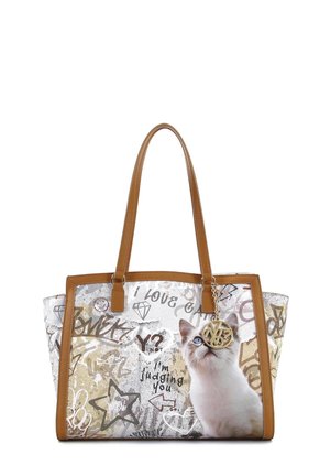 CHIC STAMPA DOG CAT - Borsa a mano - cat