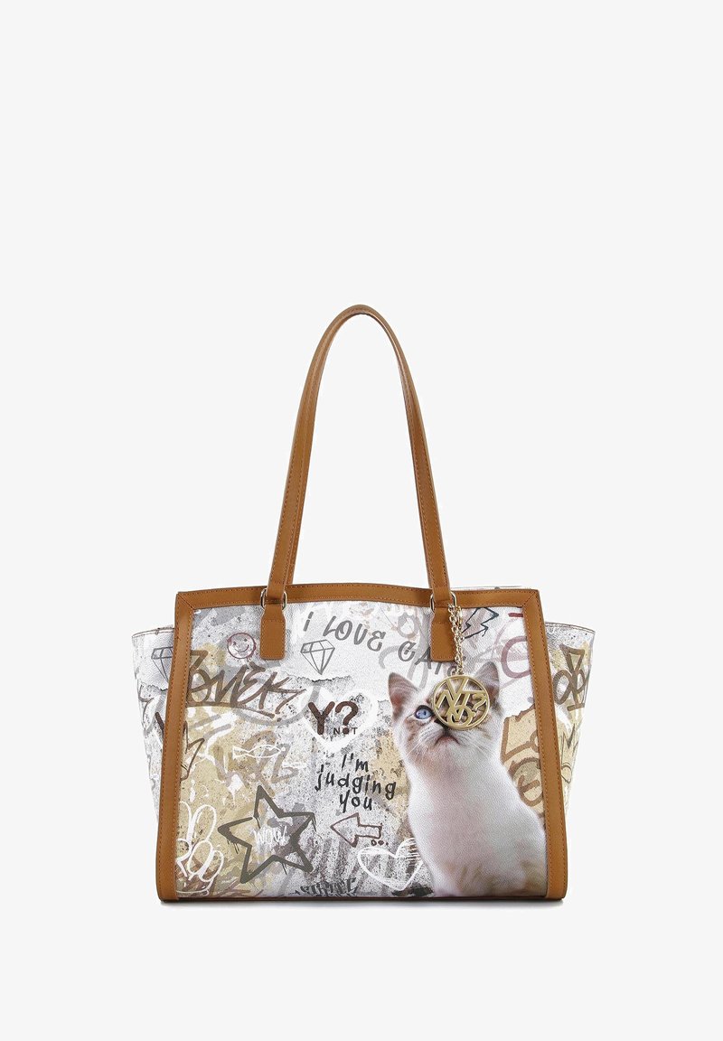 Y Not? CHIC STAMPA DOG CAT - Borsa a mano - cat
