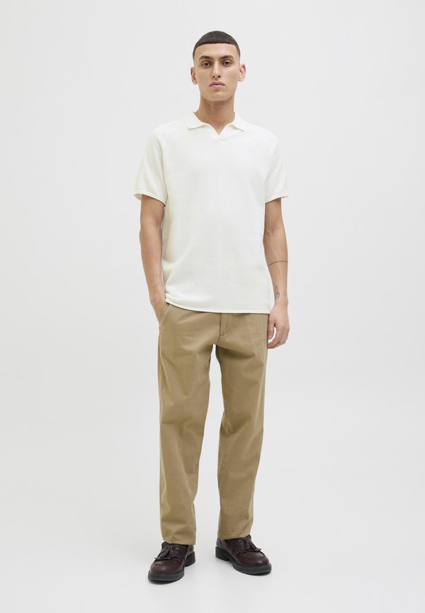 JJHILL SPLIT NECK - Polo shirt - cloud dancer3