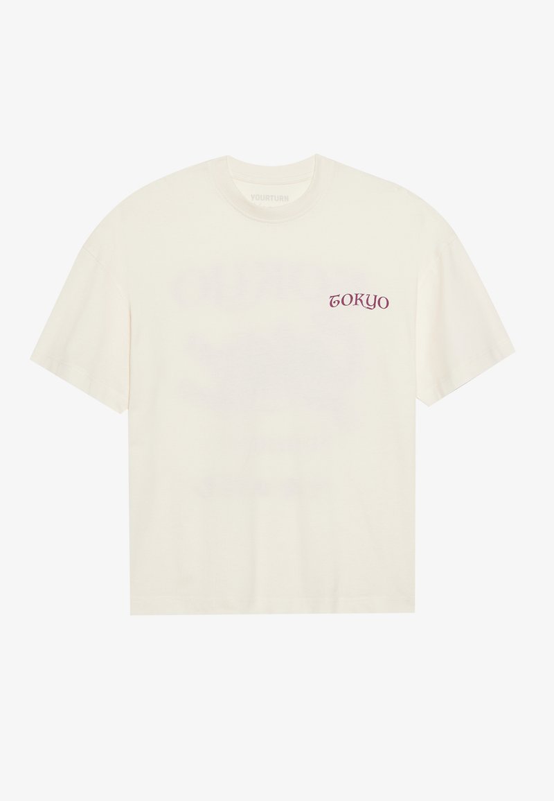 YOURTURN T-shirt print crème YOURTURN T-shirt print crème